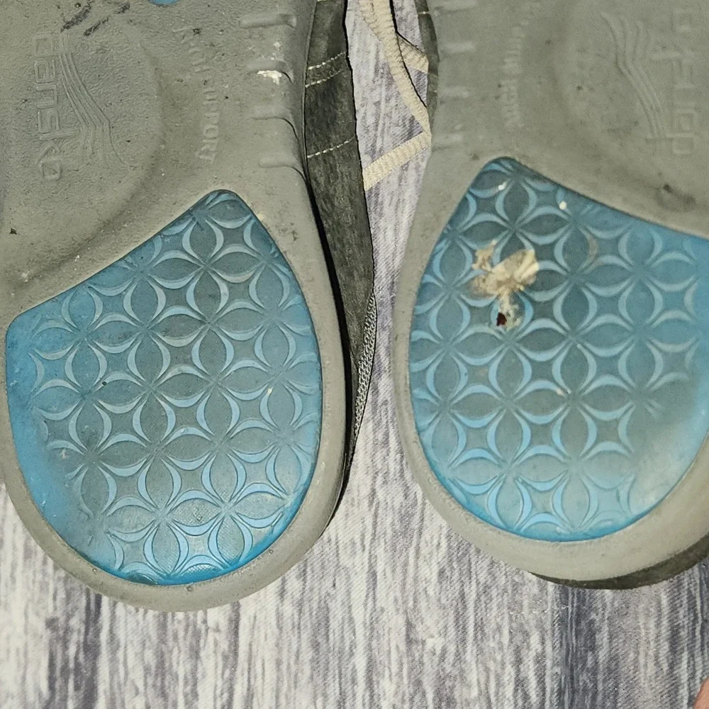Dansko Leather‎ Upper Fabric Lining Gray Casual Comfort Shoes - Size EU 40